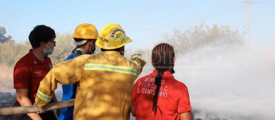 Estudiantes de la UABCS realizan práctica de quema controlada