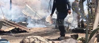 Se quema casa; fuego consume  humilde vivienda en la colonia Villas de Guadalupe