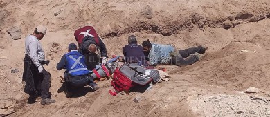 Lesionado chofer de tráiler volcado rumbo a Pichilingue