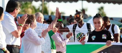 Gobernador inaugura torneo internacional de voleibol de playa NORCECA La Paz 2022