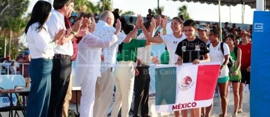 Gobernador inaugura torneo internacional de voleibol de playa NORCECA La Paz 2022