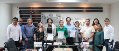 Firma Ayuntamiento de La Paz e ITAI convenio de colaboración