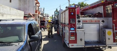 Quiso asar carne, y por poco incendia la casa