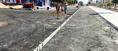 Avanzan los trabajos de pavimentación en calles en La Paz
