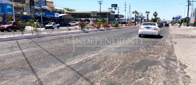 Avanzan los trabajos de pavimentación en calles en La Paz
