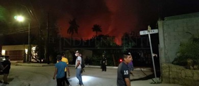 Se incendió Palmar de Santa Rosa en SJC