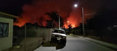 Se incendió Palmar de Santa Rosa en SJC
