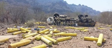 Fallece conductor en volcadura cerca de Loreto