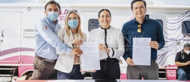 Recibe Ayuntamiento de La Paz en comodato una Unidad Médica Móvil