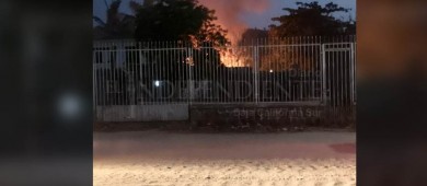Veladora origina incendio en una vivienda en La Paz