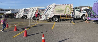 Integran 7 nuevos camiones de recolección de basura en La Paz; ya se cuenta con 31 unidades