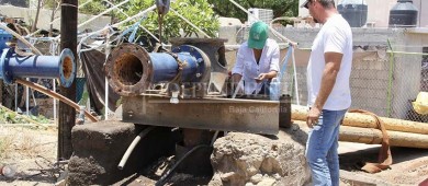 Reparan pozo de agua que había dejado sin agua a 16 colonias de La Paz