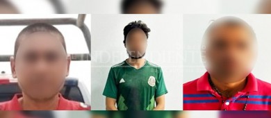 En flagrancia tres personas fueron detenidas por la policía estatal