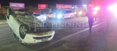 “Estrenan” acceso en curva de la Pino Pallas con accidente