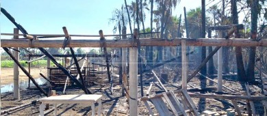 5 predios afectados en pérdida parcial y uno total tras incendio en Todos Santos