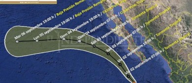 Depresión Tropical dejará fuertes lluvias para BCS