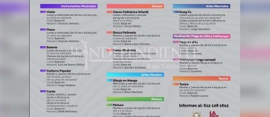 Abren inscripciones para los cursos del Centro Municipal de las Artes de La Paz