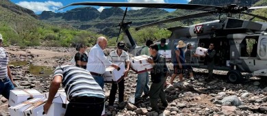 Se solidariza BCS con damnificados de Mulegé