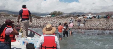 Se solidariza BCS con damnificados de Mulegé