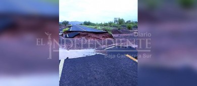 Al menos 50 MDP costará reparar carreteras de BCS tras huracán “Kay”: Castro Cosío