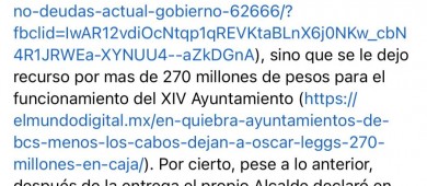 “Redoblaremos el paso”: responde Oscar Leggs a críticas