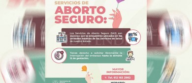 Difunde la Secretaría de Salud de BCS los servicios de aborto seguro