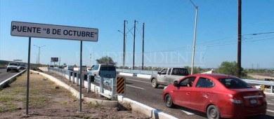 Reabren a la circulación el puente de la "8 de octubre"