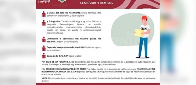 Continúa en La Paz abierta la convocatoria para alistarse al Servicio Militar Nacional