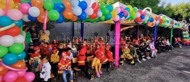 Participan Bomberos en la Mini Feria Infantil “Tu Seguridad nos une”