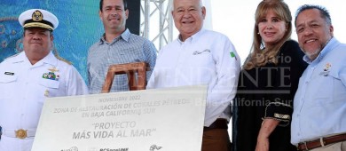Atestigua el gobernador Castro Cosío el lanzamiento de “Más vida al mar”