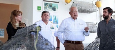 Atestigua el gobernador Castro Cosío el lanzamiento de “Más vida al mar”
