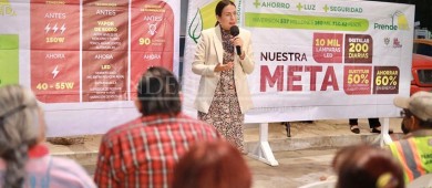 Continúa el Ayuntamiento con la instalación de nuevas luminarias LED en La Paz