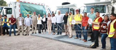 Invierte el Ayto La Paz 8 mdp en dos nuevos camiones de volteo y un camión recolector de basura