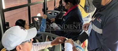 Verifican autoridades que se aplique el uso de cubrebocas en transporte público Los Cabos