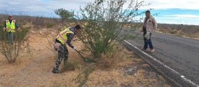 Realiza Servicios Públicos trabajos de limpieza en comunidad de Puerto Chale