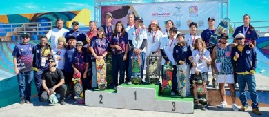 Cumplen Skateboarding dew La Paz y Los Cabos en el estatal de CONADE 2023