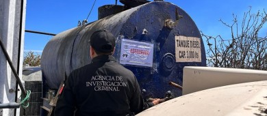 Asegura FGR más de 35 mil litros de hidrocarburo en Comondú