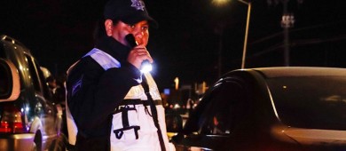 20 vehículos asegurados tras operativo de alcoholímetro en La Paz