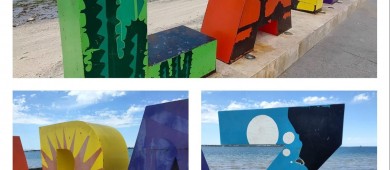 Artistas rechazan invitación para remodelar letras del malecón de La Paz