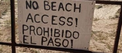 Van por el libre acceso a las playas de La Paz