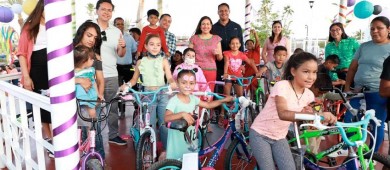 Inaugura Alcaldesa de La Paz rehabilitación del Parque de El Centenario