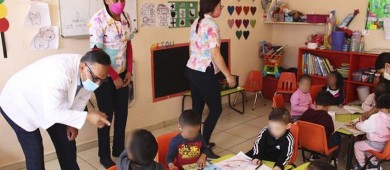 Recorre titular del IMSS Baja California Sur guardería en zona norte del estado