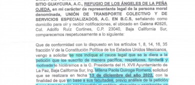 Desmienten transportistas apoyo y acercamientos con alcaldesa de La Paz
