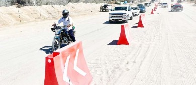 Anuncian autoridades delegacionales que permanece abierta la circulación en la Nicolás Tamaral “La Brecha”