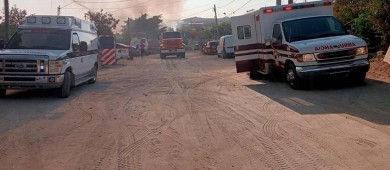 Se registra incendio en la colonia Los Cangrejos de CSL