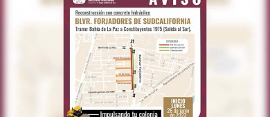 Gobierno estatal continuará mejorando los bulevares Forjadores y Olachea