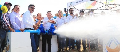 Para un mejor desempeño del vital líquido; Oscar Leggs pone en marcha la rehabilitación del Pozo Eureka II en La Ribera