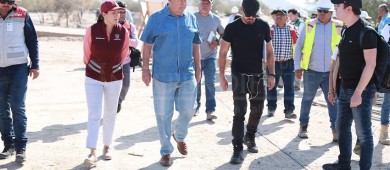 Supervisan obras deportivas que aplica la SEDATU en La Paz