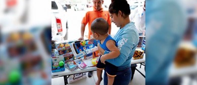 Entrega DIF La Paz apoyos en la comunidad de San Evaristo