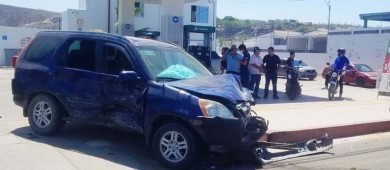 Registra La Paz múltiple choque automovilístico